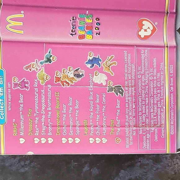 TY 2000 McDonald's Teenie Beanie The End: The End the bear - Picture 5 of 7